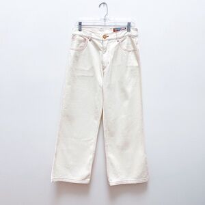 Big Bud Press Limited New Frontier Cream High Rise Wide Leg Jeans